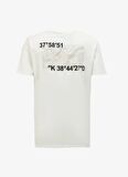 Fabrika Kırık Beyaz Erkek O Yaka Relaxed Baskılı T-Shirt FS4SM-TST 0517