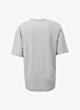 Fabrika Haki Erkek Bisiklet Yaka Loose Fit Çizgili T-Shirt F4SM-TST 036