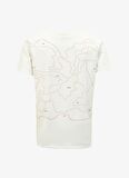 Fabrika Bisiklet Yaka Baskılı Kırık Beyaz Erkek T-Shirt F4SM-TST 0202
