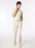 Fabrika Bej Erkek Regular Fit Çizgili Chino Pantolon F4SM-PNT 0937