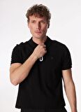 Fabrika Siyah Erkek Basic Polo T-Shirt F4SM-TST 0747