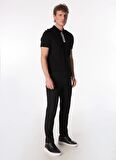 Fabrika Siyah Erkek Basic Polo T-Shirt F4SM-TST 0747