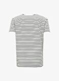 Fabrika Bisiklet Yaka Çizgili Beyaz Erkek T-Shirt F4SM-TST 0259