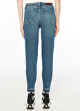 Tommy Hilfiger Yüksek Bel Skinny Paça Normal İndigo Kadın Denim Pantolon WW0WW396041A4