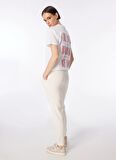 Fabrika Beyaz Kadın Bisiklet Yaka Basic T-Shirt F4SL-TST0358