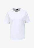 Fabrika Beyaz Kadın Bisiklet Yaka Basic T-Shirt F4SL-TST0358
