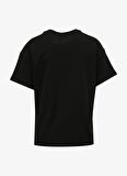 Fabrika Bisiklet Yaka Baskılı Siyah Kadın T-Shirt F4SL-TST0360
