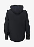 Fabrika Loose Fit Kapüşon Yaka Düz Lacivert Erkek Gömlek F4SM-GML 0113