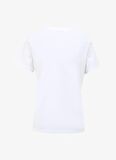 Fabrika Bisiklet Yaka Baskılı Beyaz Kadın T-Shirt F4SL-TST0350