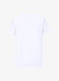 Fabrika Beyaz Kadın Bisiklet Yaka Basic T-Shirt F4SL-TST0362