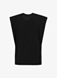 Fabrika Bisiklet Yaka Baskılı Siyah Kadın T-Shirt F4SL-TST0221