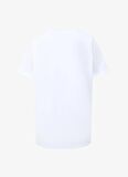 Fabrika Bisiklet Yaka Baskılı Kırık Beyaz Kadın T-Shirt F4SL-TST0109
