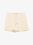 Fabrika Lastikli Bel Basic Açık Bej Kadın Şort F4SL-SHT0611