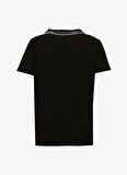 Fabrika Comfort V Yaka İşlemeli Siyah Kadın T-Shirt FC4SL-TST0708
