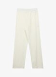 Fabrika Lastikli Bel Bol Kesim Beyaz Kadın Pantolon F4SL-PNT0840