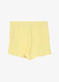 Fabrika Lastikli Bel Basic Sarı Kadın Şort F4SL-SHT0844
