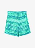 Fabrika Yüksek Bel Basic Yeşil - Çok Renkli Kadın Şort F4SL-SHT0837