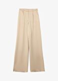 Fabrika Normal Bel Bol Kesim Bej Kadın Pantolon F4SL-PNT0623