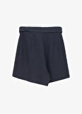 Fabrika Normal Bel Basic Lacivert Kadın Şort F4SL-SHT0123