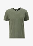 Jeep Haki Erkek Bisiklet Yaka Relaxed Baskılı T-Shirt C4SM-TST4707