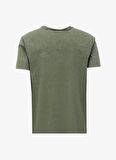 Jeep Haki Erkek Bisiklet Yaka Relaxed Baskılı T-Shirt C4SM-TST4707
