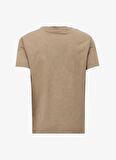 Jeep Deve Tüyü Erkek Bisiklet Yaka Relaxed Baskılı T-Shirt C4SM-TST4707