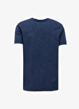 Jeep Lacivert Erkek Bisiklet Yaka Relaxed Baskılı T-Shirt C4SM-TST4707