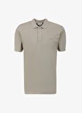 Jeep Taş Erkek Polo Yaka Relaxed Nakışlı Polo T-Shirt C4SM-TST4528