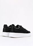 Fabrika Siyah Erkek Deri Sneaker AELI