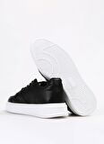 Fabrika Siyah Erkek Deri Sneaker AELI