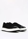 Fabrika Siyah Erkek Deri Sneaker JAROD