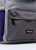 Gri - Mor Unisex 30x40x17 cm Sırt Çantası ARCHER-BACK