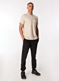 Discovery Expedition Bej Erkek Polo Yaka Basic Polo T-Shirt D4SM-TST3248