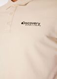 Discovery Expedition Bej Erkek Polo Yaka Basic Polo T-Shirt D4SM-TST3248
