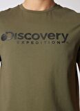 Discovery Expedition Haki Erkek Bisiklet Yaka T-Shirt D4SM-TST3290