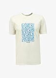Discovery Expedition Beyaz Erkek Bisiklet Yaka Relaxed Baskılı T-Shirt D4SM-TST3281