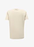 Discovery Expedition Bej Erkek Bisiklet Yaka Relaxed Baskılı T-Shirt D4SM-TST3258