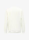 Beyaz Erkek Bisiklet Yaka Relaxed Baskılı Sweatshirt DS4M-SWT3238