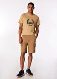 Jeep Normal Bel Standart Deve Tüyü Erkek Kargo Şort J4SM-SHT7208