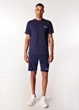 Lacivert Erkek Bisiklet Yaka T-Shirt D4SM-TST3294
