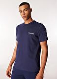 Lacivert Erkek Bisiklet Yaka T-Shirt D4SM-TST3294