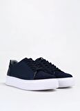 F By Fabrika Lacivert Erkek Deri Sneaker RUBENS
