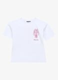 Baskılı Beyaz Kız Çocuk T-Shirt D4SG-TST3106