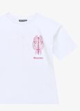Baskılı Beyaz Kız Çocuk T-Shirt D4SG-TST3106