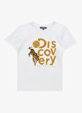 Baskılı Kırık Beyaz Unisex T-Shirt D4SU-TST 3303
