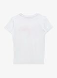 Baskılı Kırık Beyaz Unisex T-Shirt D4SU-TST 3301