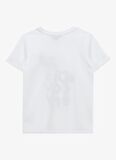 Baskılı Kırık Beyaz Unisex T-Shirt D4SU-TST 3302