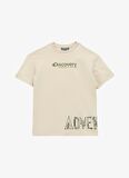 Discovery Expedition Baskılı Bej Erkek T-Shirt D4SB-TST3035