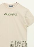 Discovery Expedition Baskılı Bej Erkek T-Shirt D4SB-TST3035