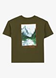 Baskılı Haki Erkek T-Shirt D4SB-TST3036
